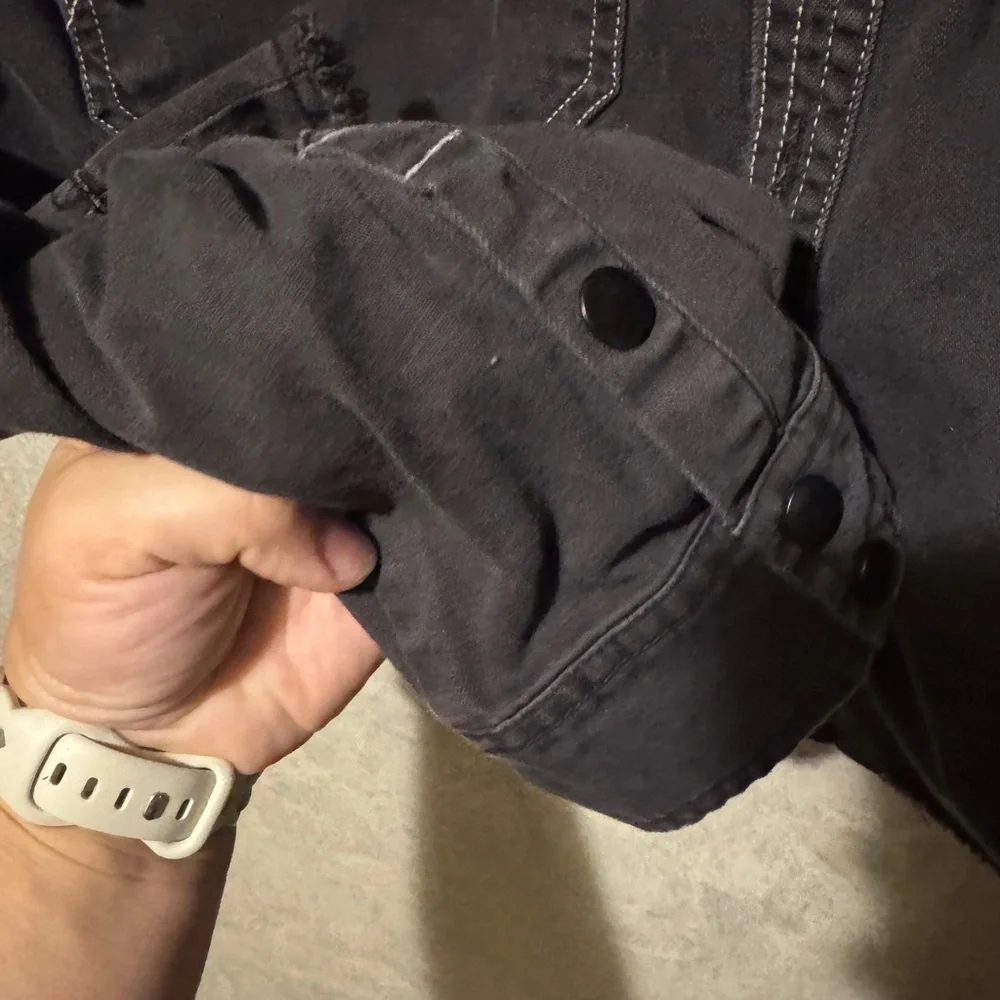 We The Free Moto Bomber Shirt Jacket Free People Large - Picture 4 of 6